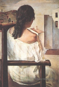 Girl from the Back 1925 Cubism Dada Surrealism Salvador Dalii Oil Paintings